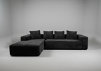 L-shape Sofa Bed, 104", Compressed Memory Foam Couch, boneless couch Multi Market World Inc.