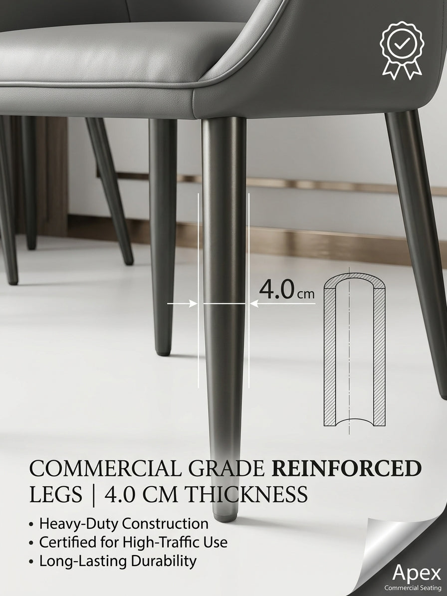 Commercial Grade Dining Chair, Thick Metal Legs & Diamond Quilted Leatherette Multi Market World Inc.