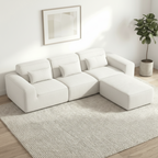 118" 4 Pieces Modular Sectional Boneless Sofa with Chaise, No-leg Couch, Dark Grey Multi Market World Inc.