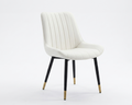 Set of 2 Upholstered Faux Leather Dining Chair, - Heavy Duty Commercial Grade Metal Framed (fd) Multi Market World Inc.
