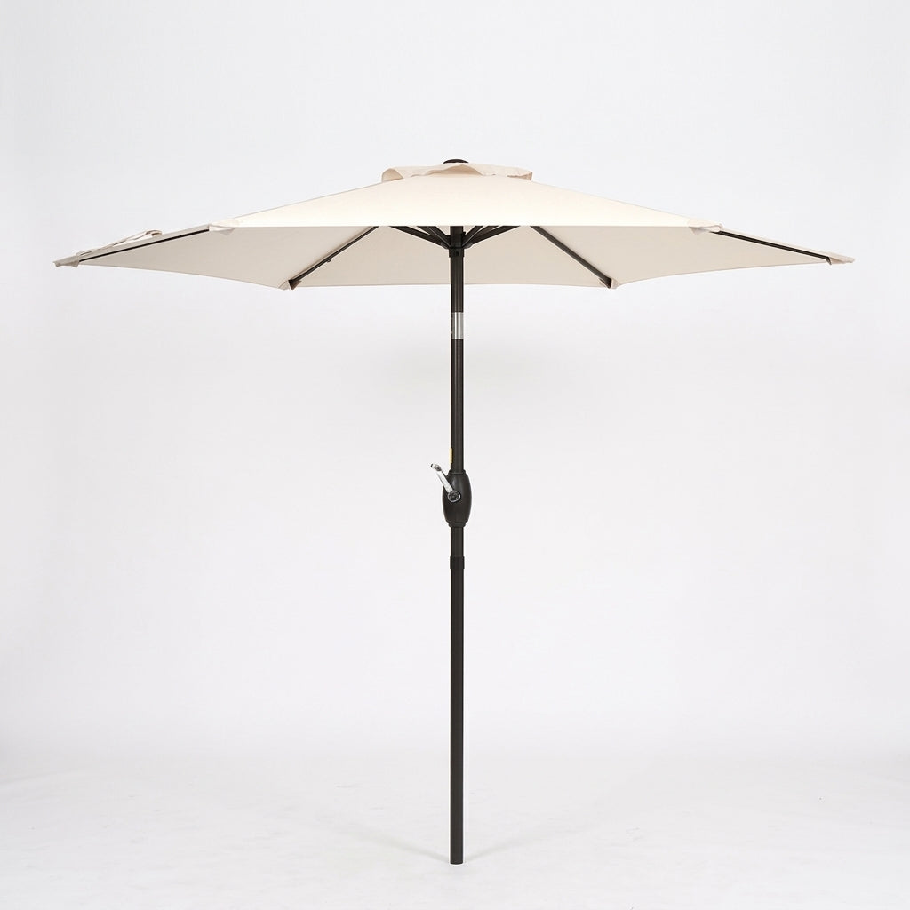 9.8 ft Outdoor Patio Umbrella with 8 Ribs, Easy Hand-Crank & Push-Button Tilt Multi Market World Inc.