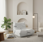 Lazy Sofa, Floor Sofa Chair, Cloud Lounge Chair - Plush White Tufted Floor Sofa Multi Market World Inc.