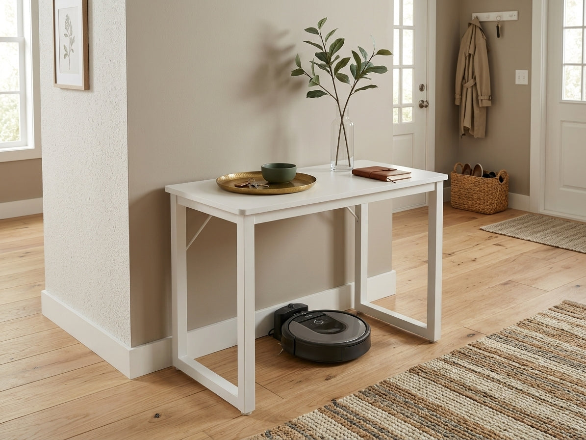 Simple Entryway Console Table with Metal Legs & Wood Top Multi Market World Inc.