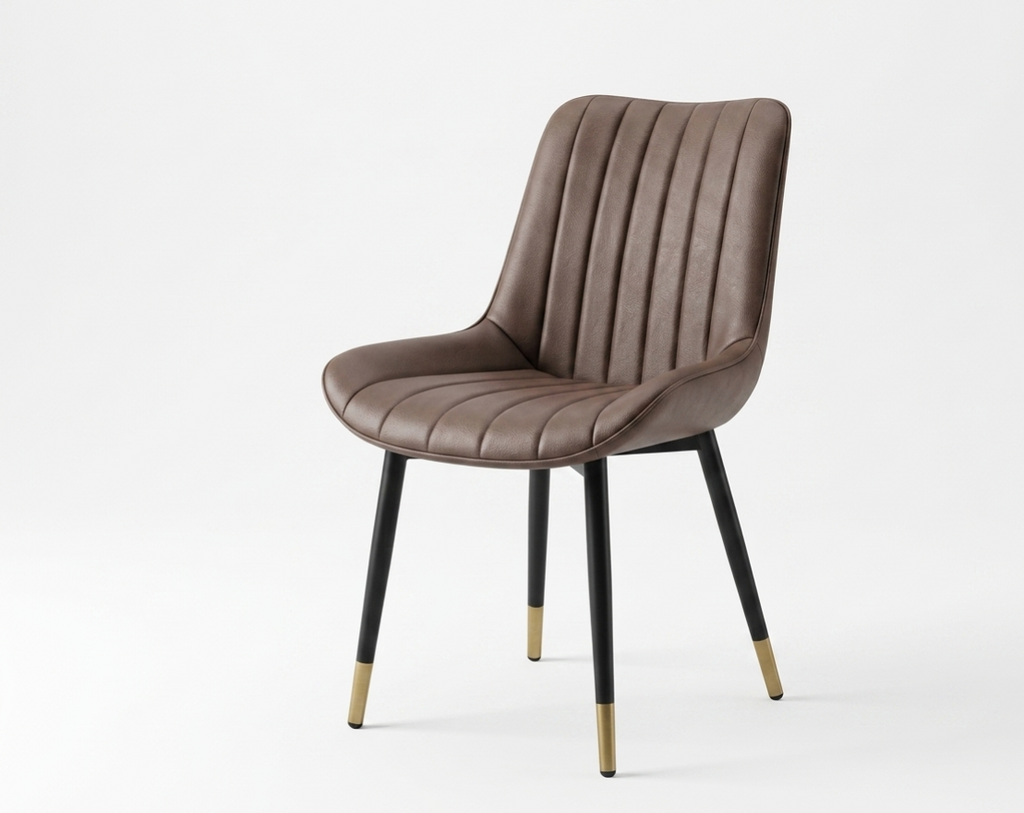 Set of 2 Upholstered Faux Leather Dining Chair, - Heavy Duty Commercial Grade Metal Framed (fd) Multi Market World Inc.