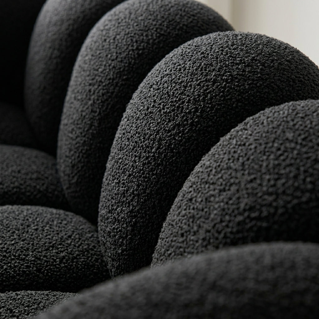 Cloud Boucle Sofa, 90" 3-Seater – Ultra-Soft Teddy Fabric, No Assembly Multi Market World Inc.