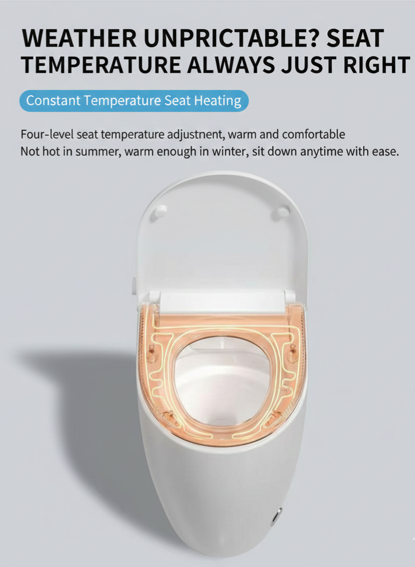 Smart Toilet, with Heater, Auto Clean Multi Market World Inc.