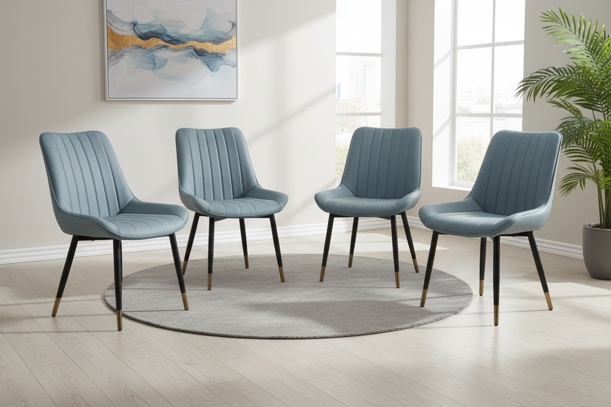 Faux Leather Dining Chair - Heavy Duty Commercial Grade Accent Chair Multi Market World Inc.