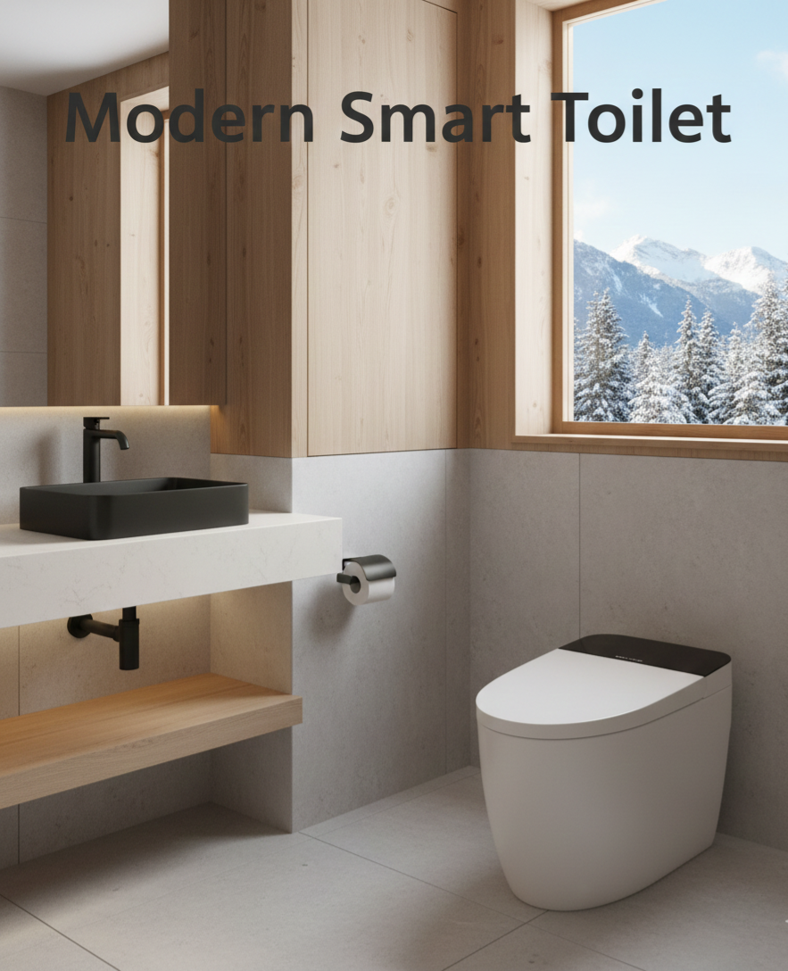 Smart Toilet, with Heater, Auto Clean Multi Market World Inc.