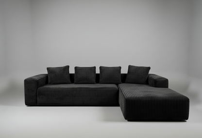 L-shape Sofa Bed, 104", Compressed Memory Foam Couch, boneless couch, free delivery