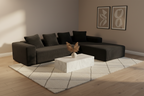 L-shape Sofa Bed, 104", Compressed Memory Foam Couch, boneless couch Multi Market World Inc.