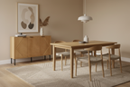 Modern Fluted 3-Door Storage Credenza & Buffet Cabinet Multi Market World Inc.