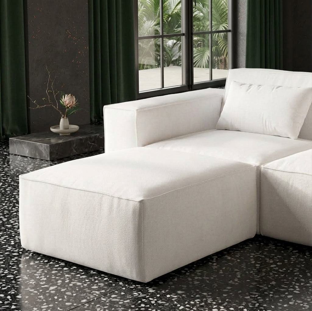 118" 4 Pieces Modular Sectional Boneless Sofa with Chaise, No-leg Couch, Dark Grey Multi Market World Inc.