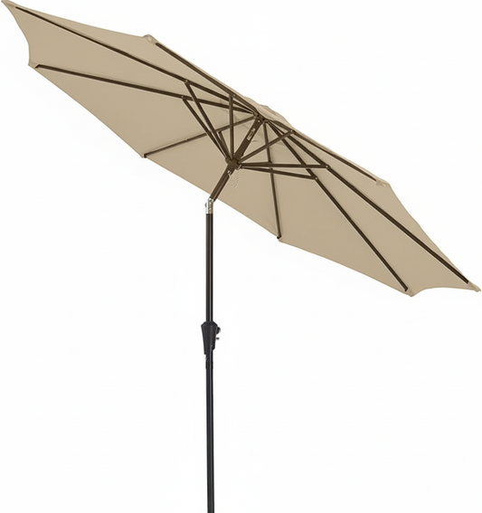 Outdoor Patio Umbrella, 7.5 FT, Dual-Vented Canopy with Crank and Tilt Function Pool, Deck, and Backyard