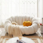 Pumpkin sofa for two people, Wool Chair, Cloud Loveseat Multi Market World Inc.
