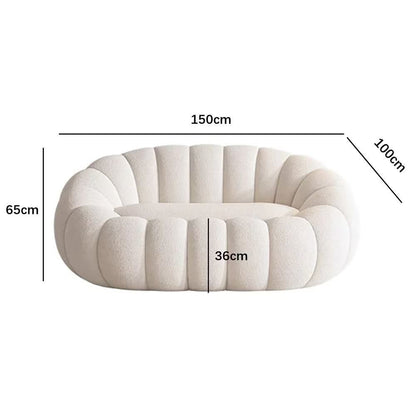 Pumpkin sofa for two people, Wool Chair, Cloud Loveseat