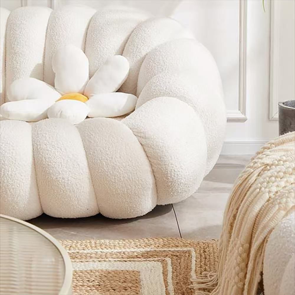 Pumpkin sofa for two people, Wool Chair, Cloud Loveseat Multi Market World Inc.