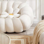 Pumpkin sofa for two people, Wool Chair, Cloud Loveseat Multi Market World Inc.
