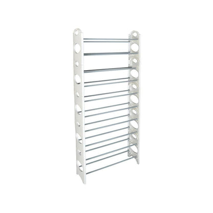 10-Tier Space-Saving Shoe Rack Organizer – Slim Vertical Storage Tower for Closets, Entryways, and Dorms (Holds 30 Pairs)