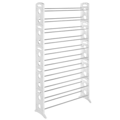 10-Tier Space-Saving Shoe Rack Organizer – Slim Vertical Storage Tower for Closets, Entryways, and Dorms (Holds 30 Pairs)