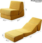 Compressed Convertible Sofa - Modular Folding Floor Lounger & Versatile Multi-Position Seating Multi Market World Inc.