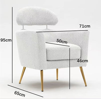 Teddy Boucle Accent Chair/ Arm Chair Multi Market World Inc.