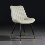 Dining Chairs Upholstered Faux Leather Seat Set of 4 Multi Market World Inc.