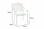 7-Piece Rectangular Patio Dining Set with Built-In Charcoal BBQ Grill Multi Market World Inc.