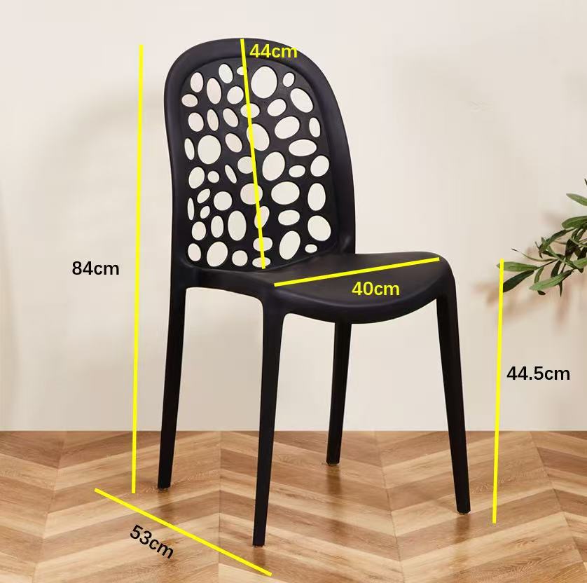 Stackable Modern Plastic Dining Chairs (1 piece) Multi Market World Inc.