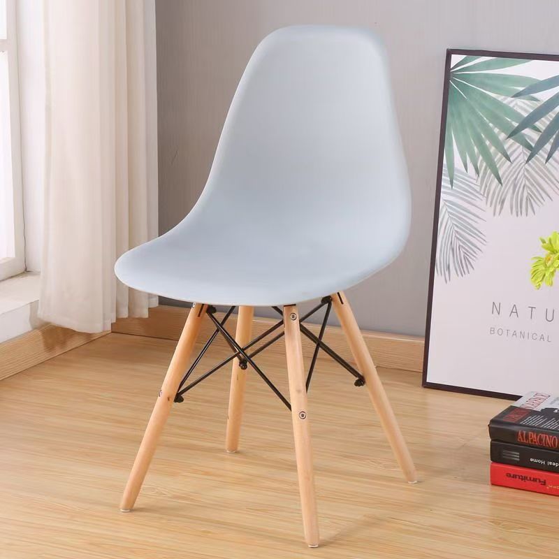 Set of 4 Modern Eiffel Dining Chairs – Wood Legs & Metal Support Frame Multi Market World Inc.