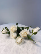 Rose Artifical Flowers With Realistic Texture (with 6 Heads) Multi Market World Inc.