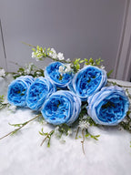 Rose Artifical Flowers With Realistic Texture (with 6 Heads) Multi Market World Inc.