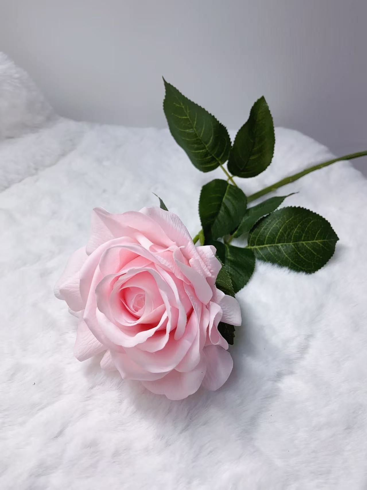 Rose Artifical Flowers With Realistic Texture (with 1 Head)