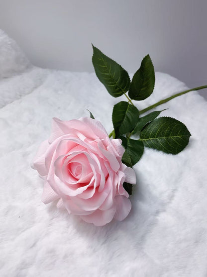 Rose Artifical Flowers With Realistic Texture (with 1 Head)
