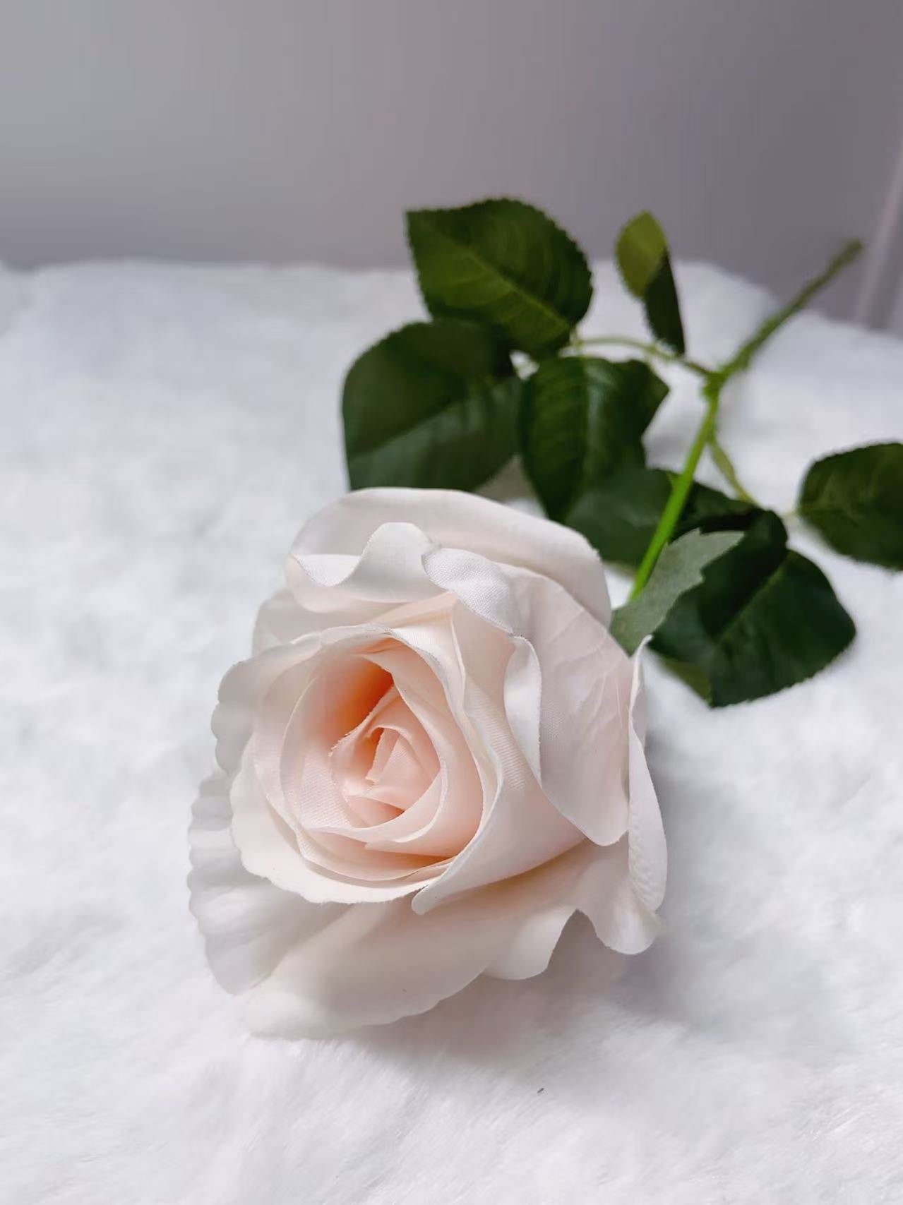 Rose Artifical Flowers With Realistic Texture (with 1 Head)