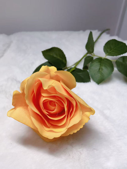 Rose Artifical Flowers With Realistic Texture (with 1 Head)