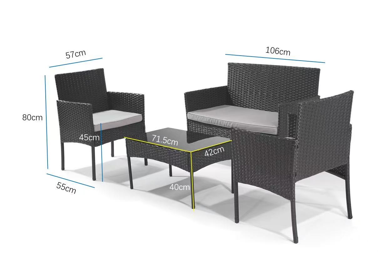 4-Piece Patio Sofa Set