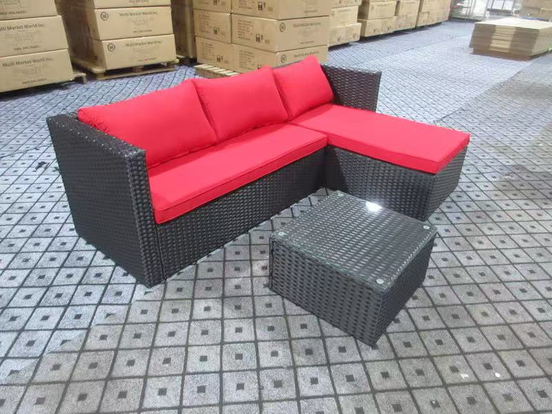 3-Piece Patio Sofa Set