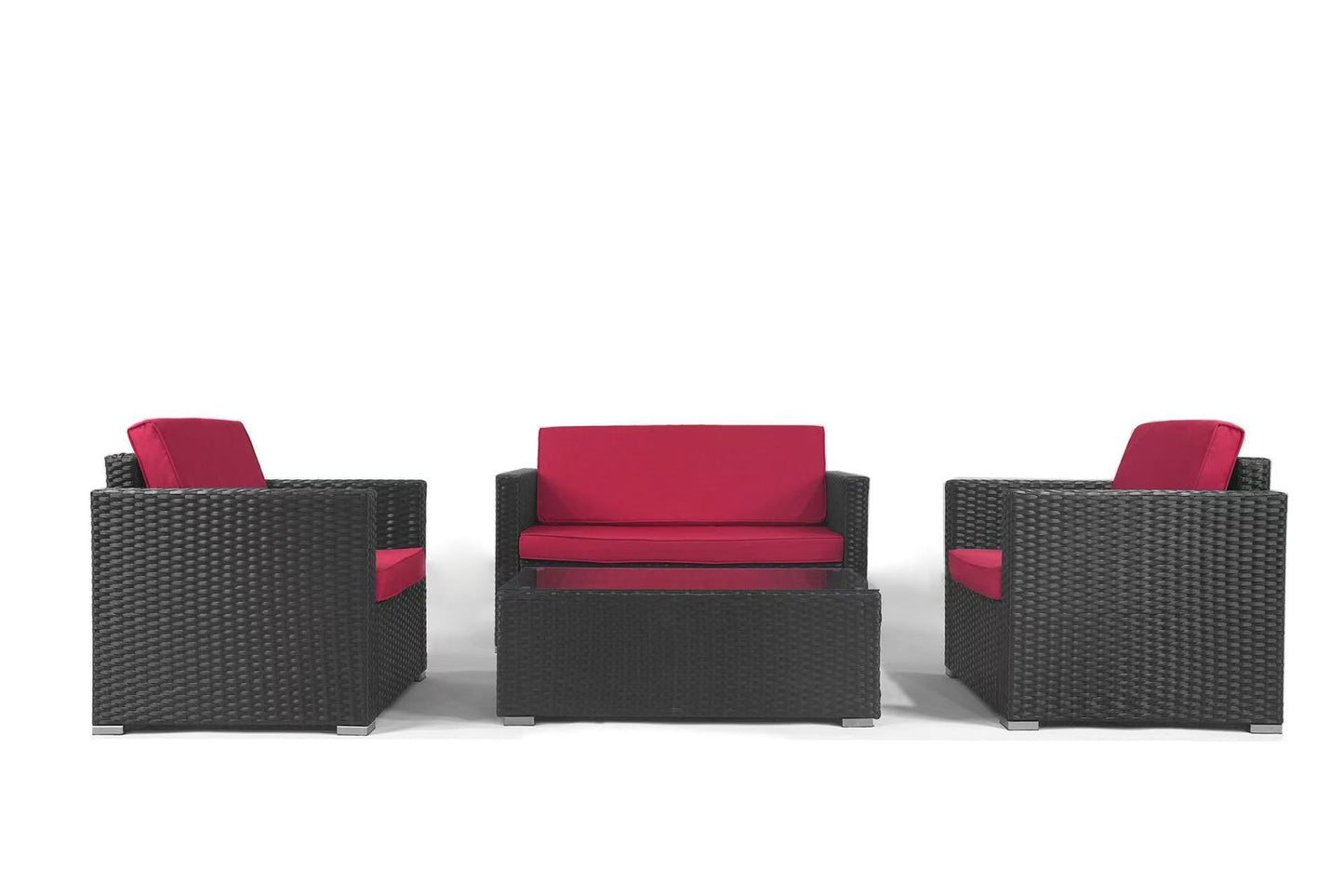 4-Piece Patio Wicker Sofa Set