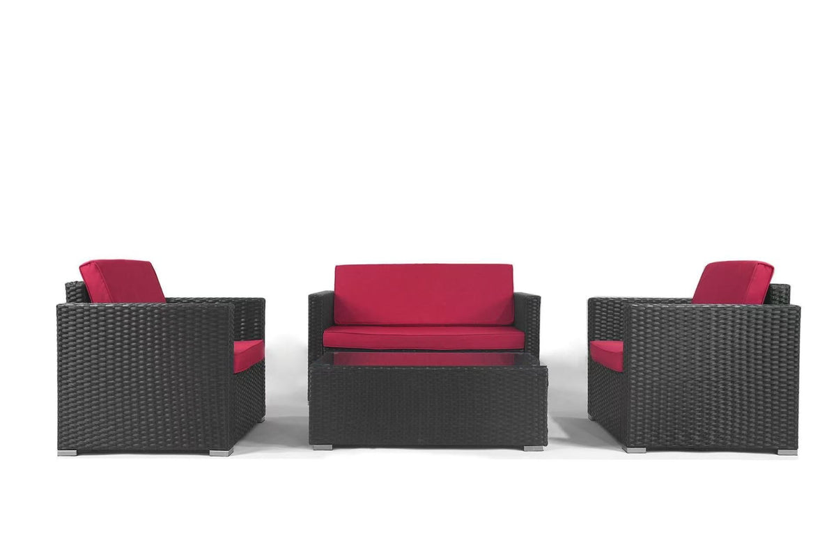 4-Piece Patio Wicker Sofa Set Multi Market World Inc.