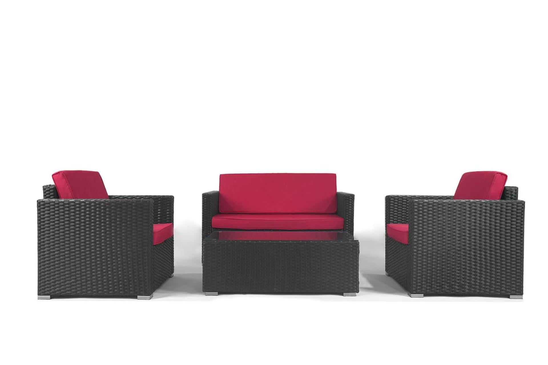 4-Piece Patio Wicker Sofa Set Multi Market World Inc.