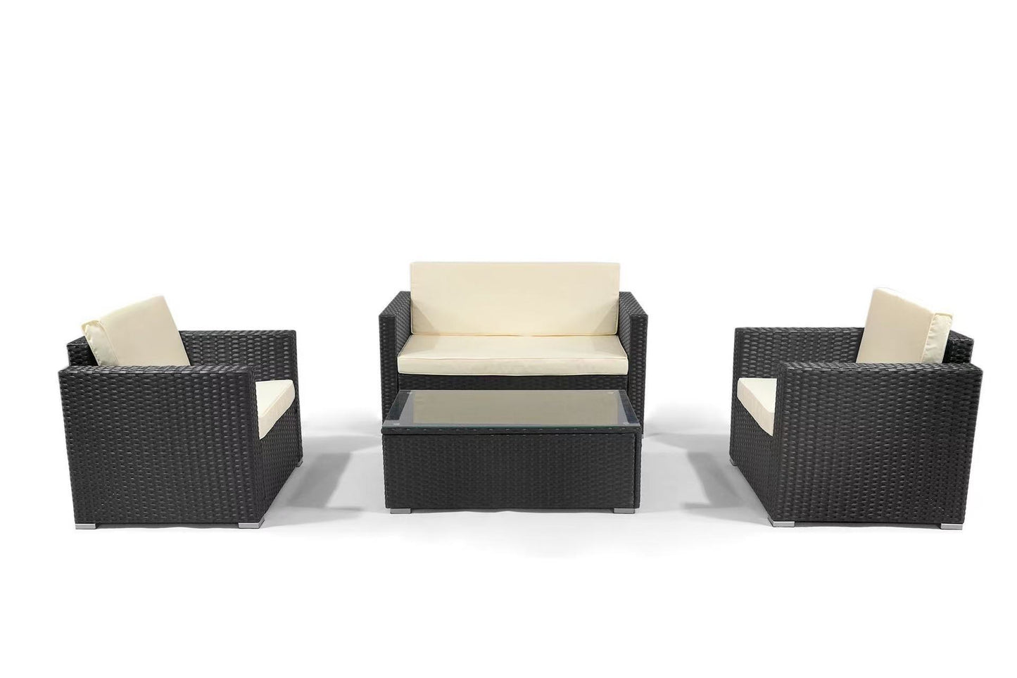 4-Piece Patio Wicker Sofa Set