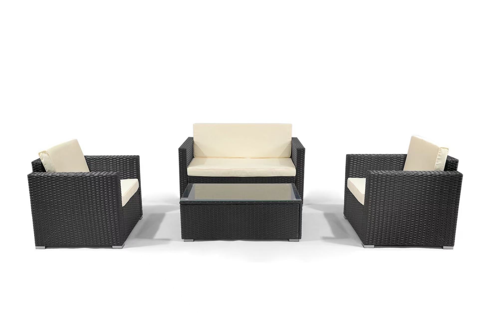 4-Piece Patio Wicker Sofa Set Multi Market World Inc.