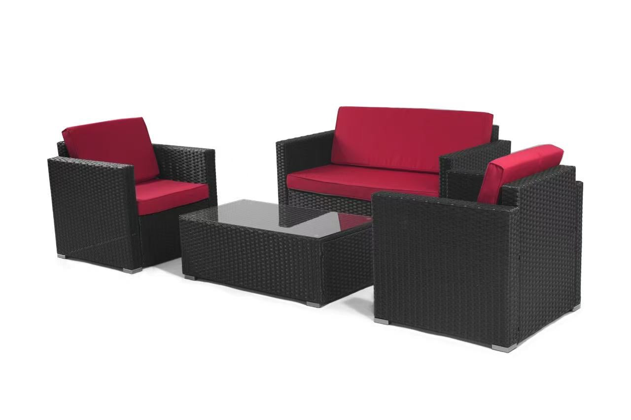 4-Piece Patio Wicker Sofa Set