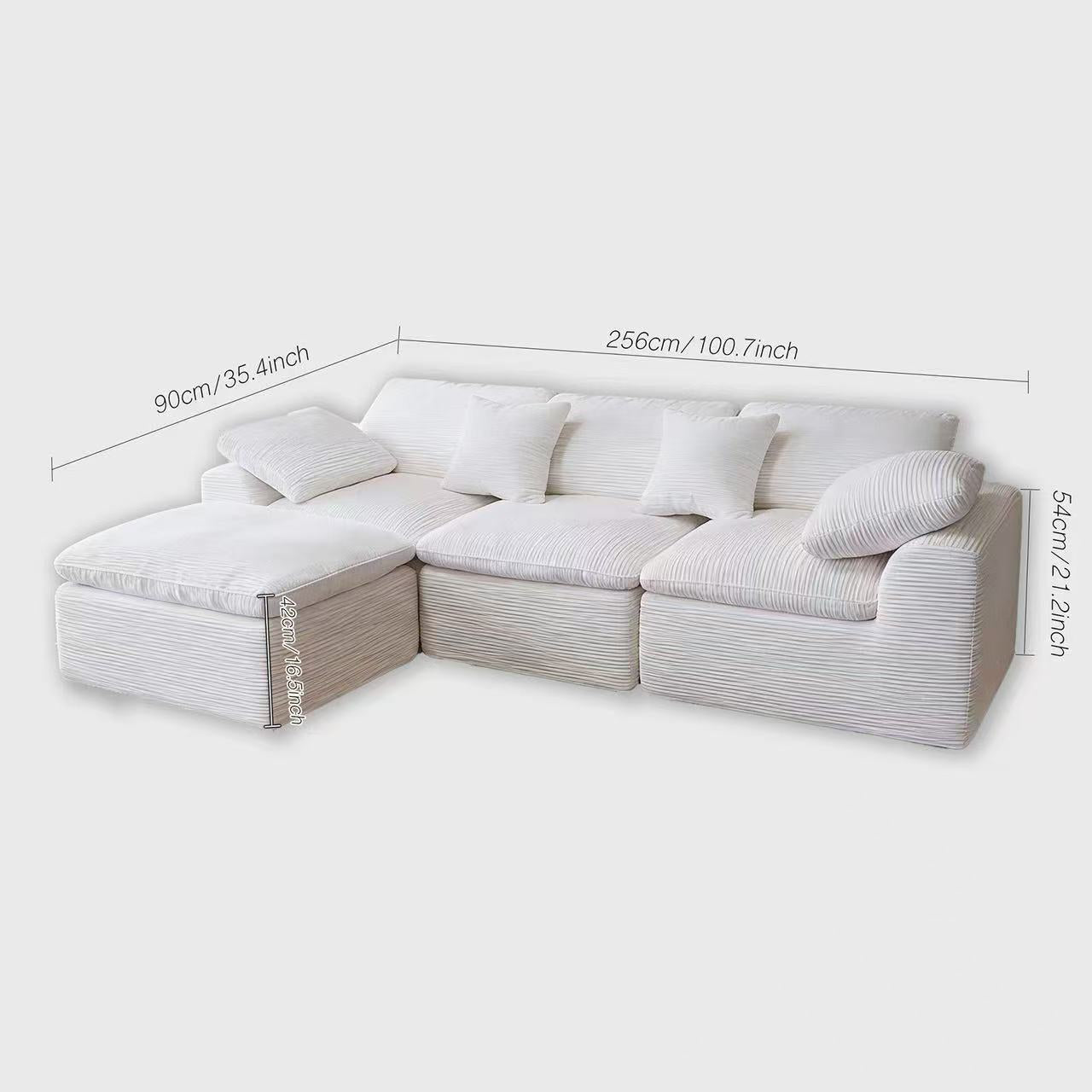 100" Compressed Modular secctional Sofa,  Sofa bed/Couch, Memory Foam Multi Market World Inc.