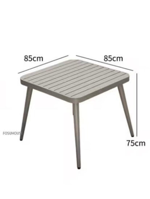 5-Piece All Aluminum Patio Dining Set, Compact 85cm Square Design Multi Market World Inc.