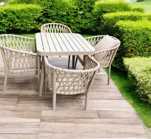 5-Piece All Aluminum Patio Dining Set, Compact 85cm Square Design Multi Market World Inc.
