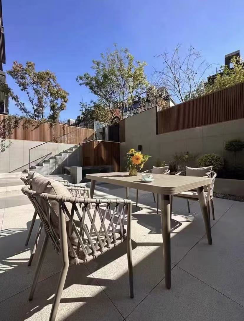 5-Piece All Aluminum Patio Dining Set, Compact 85cm Square Design Multi Market World Inc.