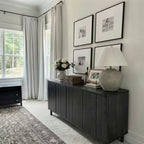 Minimalist Fluted Sideboard – Black Oak Finish 55" Multi Market World Inc.