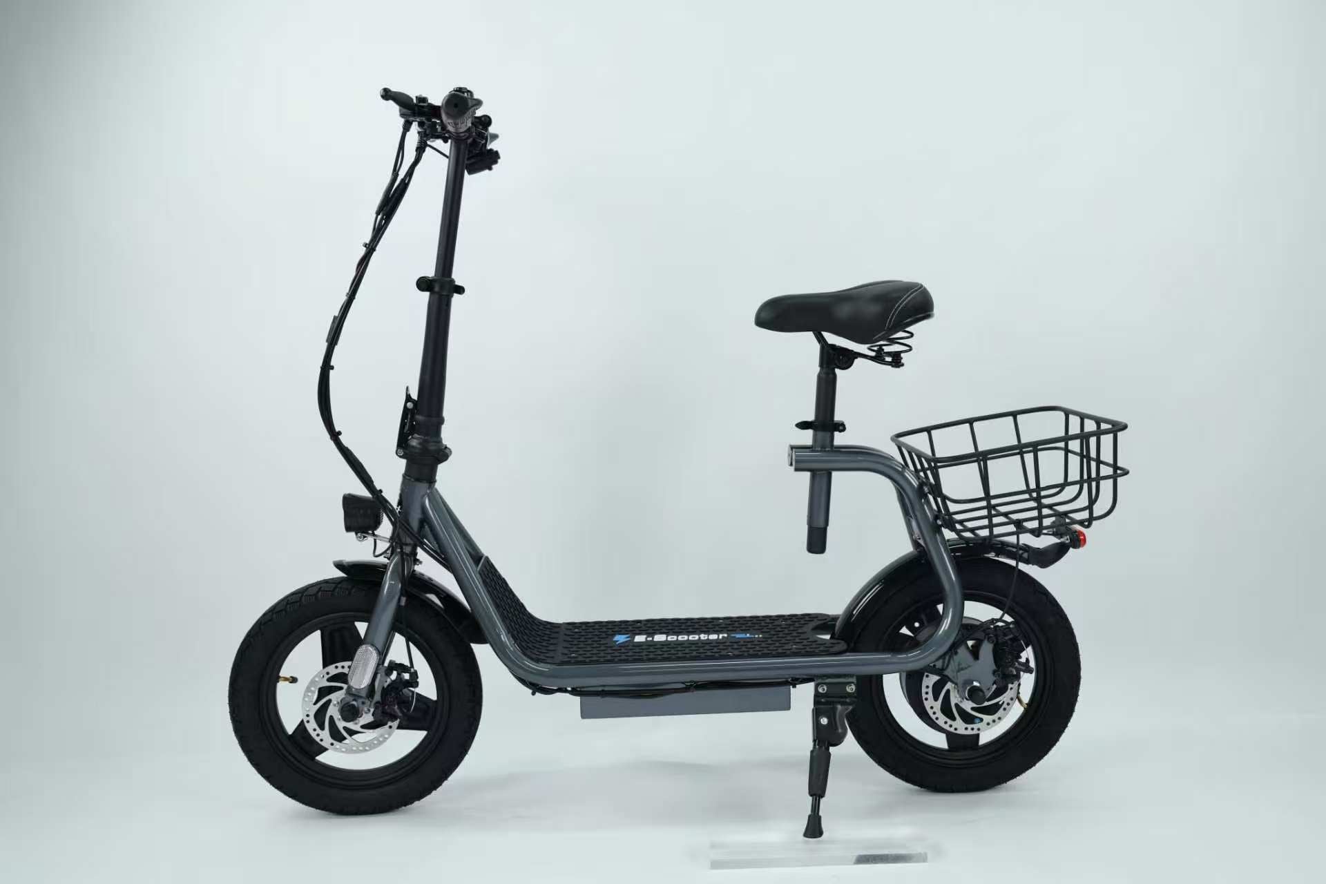 E-Scooter/ Electric Scooter with Seat & Basket, 750W, 48V 10.4Ah, 30KM Range Multi Market World Inc.