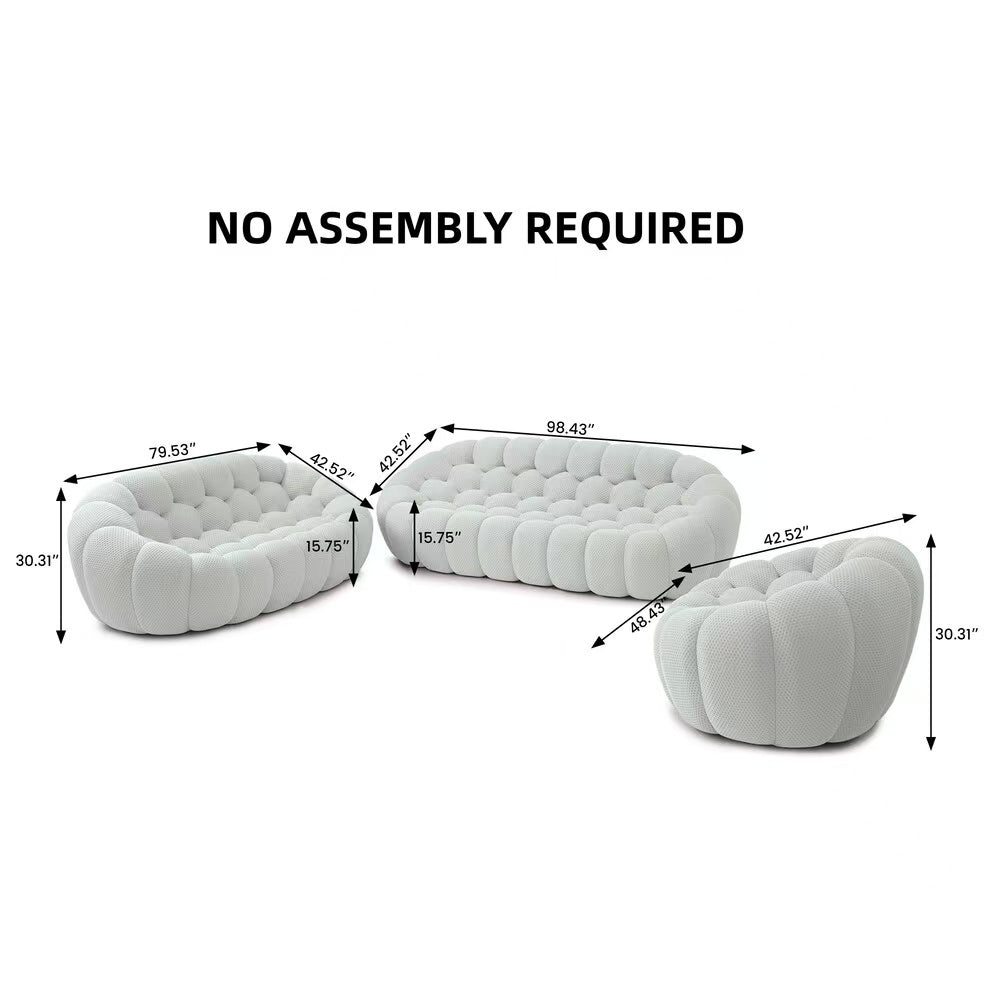 Sculptural Cloud Bubble Sofa, Ottoman Multi Market World Inc.